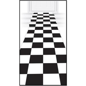 Beistle Checkered Runner (2" x 2'2" (Rectangular))