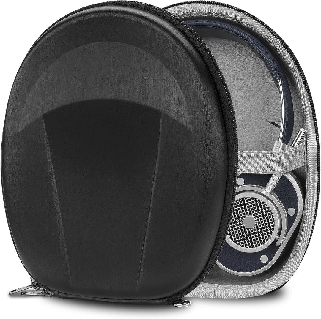 Geekria Shield Headphones Case Compatible with JBL Tune 680NC, Tune 510BT, Live 400BT, AKG Y50BT Case, Replacement Protective Hard Shell Travel Carrying Bag with Cable Storage (Black)
