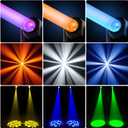 U`King Stage Lights Moving Head Lights 8 Gobos 8 Colors 11 Channels 25W Spotlights DMX 512 with Sound Activated for Wedding DJ Party Stage Lighting 2PCS
