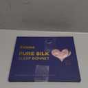 Kaome 100% Mulberry Silk Bonnet for Sleeping Women, 22 Momme Double Layer Silk Hair Wrap, Non-Slip Sleep Cap with Adjustable (Pink)