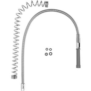 Commercial Sink Sprayer Hose,Commercial Kitchen Sink Faucets Flexible Hose Replacement(44 inch),with 304 Stainless Steel Pre Rinse Spring, Suitable for Use with Commercial Faucets