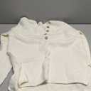 Saodimallsu Women's Oversized Sweaters Batwing Long Sleeve Loose V Neck Button Henley Tops Pullover Knit Jumper (Large)