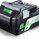 BSL36B18 18V/36V 6.0Ah Lithium-Ion Replacement for Hitachi 36V Battery Compatible with Hitachi Battery BSL36B18 BSL36A18 371751M 372121M Cordless Power Tool