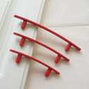 3" 3.78" 5" Red Drawer Pulls Kitchen Cabinet Handles Dresser Pull Handles 76 96 128mm (4, 3 inch Hole Centers)
