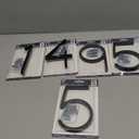 6" Stainless Steel Floating House Numbers Metal Modern House Numbers, Mailbox Decor Number with Nail Kit, Coated Black, 911 Visibility Signage 1,4,9,5,5