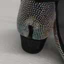 Badgley Mischka Girls Dress Shoes - Kids Rhinestone Party High Heel Pumps Slip-On Block Closed Toe with Ankle Buckle - Black (Size 6 Big Kid)
