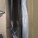 Pivot Frameless Shower Door, 36"-37.9" W x 72" H, Pivot Swing Shower Doors with 1/4" Clear Tempered Glass Panel, Brushed Nickel Finish