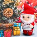 Simgoing Christmas Coworker Gifts Employee Appreciation Gift Christmas Crochet Doll Gift for Coworkers Teacher Boss Nurse Friends(Santa Claus)