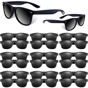 10/20/40 Pack Kids Sunglasses Bulk Retro Party Favors for Wedding Beach Summer Pool Party Supplies Goodie Stuffers (Black)