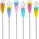 6 Packs Carrot Decorative Garden Stakes Easter Decorations,Cute Carrot Metal Yard Signs,Happy Easter Decorations Outdoor Yard for Spring Home Outside Lawn Front Porch Lawn Backyard Decor