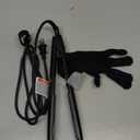 Hair Straightener 1 Inch Flat Iron and Curler 2 in 1, 15s Fast Heating, Professional Titanium Ceramic Ionic Dual Voltage Straighteners for All Hair Types (Black)