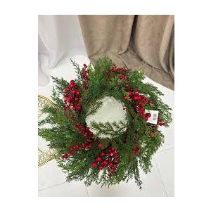 12 pack,Christmas Candle Rings Christmas Decorations Artificial Berries Pine Needles Candle Wreaths for Home Wedding Living Room Table Decoration, 3.5"×12"