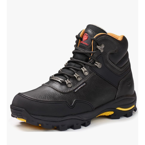 SUREWAY Men's 6" Soft/Steel Toe Heavy Duty Waterproof Work Boot - Leather,Lace Up,Oil/Slip Resistant Dual-Density Comfortable EH Construction Industrial Ankle Safety Men Work Boots,Roofing, Hunting, Size 11