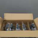 VERONES 5 Pack Glass Meal Prep Containers 3 Compartment Set, 36OZ Airtight Glass Lunch Containers, Food Storage Containers with Lids, for Microwave, Oven, Freezer & Dishwasher Friendly,White