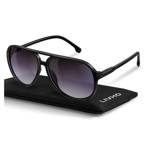 livho Trendy Polarized Aviator Sunglasses Women Men, Retro Sun Glasses for Women Men 2025, Oversized UV Protection Shades