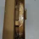 Round Decorative Tray Wood Bathroom Counter Organizer Farmhouse Kitchen Decor Wooden Riser for Soap Dish, Perfume, Candle, Sponge, 8" - Brown