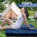 CYMULA Memory Foam Camping Mattress Pad, CertiPUR-US Sleeping Mat, Portable Roll Up Mattress for Adults, Camping Bed Pads for Sleepover, Car Bed with Travel Bag , Small Single/Cot-72x24x3"
