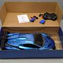 V991 Transform Remote Control Car, 1:10 Big Size, 2 Rechargeable Batteries for 70Min, 2.4GHz Gesture Sensing, One-Key Deformation, Robot Toys Gifts for Boys and Girls (Blue)