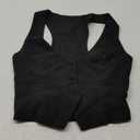 V VOCNI Suit Vest for Women Waistcoat Vintage Steampunk Dressy Casual Racerback Vest Jacket (Medium, Black)