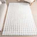 nuLOOM 8' x 10' Cozy Plush SuperiorWash Area Rug, Machine Washable, Non-Slip, Soft Fluffy Shag Carpet for Living Room Bedroom Kids Room Nursery Home Decor, Jeni White (7'6" x 9'6" (Rectangular))