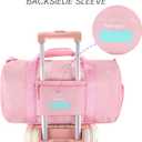 mibasies Dance Bag for Girls Duffle Bag Kids Overnight Travel Sleepover Bags with Shoes Compartment Large