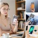 for iPhone 13 Pro Case Clear Magnetic, Compatible with MagSafe, Ocean Marine Animals Pattern, Slim Shockproof Camera Lens Protection Phone Case for Women Men 6.1" - Pink