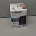 BLACK+DECKER Personal Ceramic Heater, Space Heater for Office Desk, Home Office & Personal Use Desk, 2 Heat & Fan Only Settings, Adjustable Thermostat, BHDC201, Black