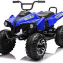 ELEMARA 24V Iron-Frame 2 Seater Ride on ATV for Big Kids