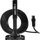 Magic Stick TV Antenna for Smart TV Without Cable - Digital Indoor Antenna for OTA Local Channels with Magnetic Base - Multi Directional 4K 1080P HDTV TVs - MS-45MAX - Black 16ft Long Cable