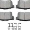 SCITOO D537 Rear Ceramic Brake Pads Sets Fit For Acura CL/CSX/EL/ILX/Integra/RSX/TL/TSX/Vigor,For Honda Civic/For Accord/Prelude/S2000,For Suzuki Kizashi/SX4/SX4 Crossover