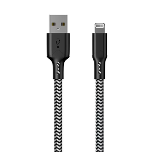 Cell Candy 10 Ft Braided Charge For Apple Lightning, Black