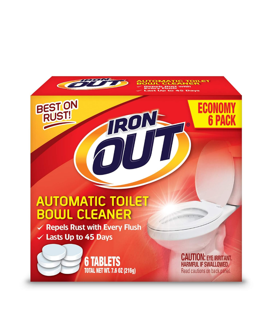 IRON OUT Automatic Toilet Bowl Cleaner Tablets, 12 Tablets