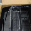 BALAPET Adjustable 3 Steps Litter Box Ramp with Filter Function, Detachable Litter Trapper, Non-Slip Cat Litter Stair for Small & Elderly Cats(Black)