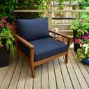 Eddie Bauer Home Deep Seating Outdoor Lounge Cushion, Knife Edge, 26" X 26" X 5", Canvas Navy
