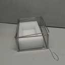 HighFree Vintage Glass Box with Lid - Clear Jewelry Glass Display Box Keepsake Box - Home Decor Decorative Box for Trinket Rings Bracelet (Silver, Large)