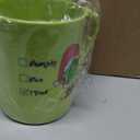 Suclain 24 Pcs Christmas Plastic Mugs Bulk Lime Green Xmas Cups 15 oz with Handle I'll Steal Christmas Cups Santa Xmas Trees Holiday Mugs for Winter Party Supplies