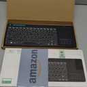 (Dual Mode) Rii RT518S Wireless and Bluetooth 2-LED Color Backlit Multimedia Keyboard with Multi-Touch Big Size Trackpad,Rechargable Keyboard for Android TV Box,PC,Tablets,Smart TV, HTPC, IPTV,Windows