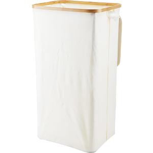 100L Collapsible Laundry Hamper Dirty Clothes Basket, Tall Laundry Basket with 2 Removable Inner Bags and Handles for Bedroom, Bathroom, Laundry Room