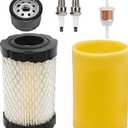 796031 YTH22v46 Air Filter Tune Up Kit Compatible with Husqvarna YTA18542 YTA22V46 YTH18542, for Briggs & Stratton 591334 492932 696854, for John Deere D100 D110 D105 D125 D130 with 492932 Oil Filter