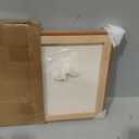 12x16 Picture Frame, Solid Teak Wood Frame,Matted to 8.5x11 Photos