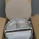 Stainless Steel Divided Plates + Silicone Sleeve and Storage Lid | Baby, Toddler, Kids | Dinner & Snack Plates | 4 Pack (Sage/MistyBlue/Blush/Lilac)