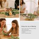 10 Pack Floral Hoop with Stand and 38-Yard Paddle Wire 16 Inch Metal Rings for DIY Centerpiece Table Decorations Crafts Macrame Rings Hoop Wreath Dream Catcher Rings Wedding Christmas Wreaths, Gold