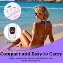 Wet & Dry Electric Razor for Women Men,4 in 1 Rechargeable Led Display Electric Shaver and Facial Hair Remover,Painless Ladies Body Razors for Nose Face Body Leg Bikini Arm Hair (White)