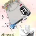 Lotadilo Cute Case for Samsung Galaxy S22 for Women Girls - Funny Design Compatible with Magsafe Magnetic Ring Holder Kickstand Art Flower Grass Fashion Pattern TPU Phone Covers