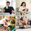 Duerer Arthritis Compression Gloves with Straps, Women Men for RSI, Carpal Tunnel, Rheumatoid, Tendonitis, Hand Pain, Hand Support. Fingerless Gloves for Computer Typing and Daily work (Black, XL) (XLarge (1 Pair))