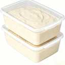 2-Pack Large Capacity Pizza Dough Proofing Box with Lid, Airtight Dough Tray & Proofing Container for Pizza, Bread, Sourdough, Stackable BPA-Free, 16.5" x 11.7" x 5.7", Clear