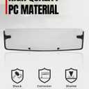 A & UTV PRO Half Windshield for Polaris Ranger 570/Crew Midsize 2015-2023, Ranger Midsize SP 570/Crew 2022 2023, Ranger 500 Midsize 2017-2023 Accessories, Clear Polycarbonate Construction Window, 1PC
