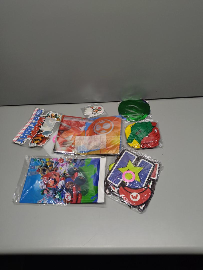 Party Supplies Super Mario Birthday theme, Super Mario Party Decorations. 5 Pack
