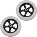 Amazon.com: Risbay 2PCS Grey Wheelchair Wheels 7.48" Front Wheel Replacement Rubber Solid Tire Wheel Replacement : Health & Household