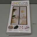 Screen Door Mesh Magnetic Closure 32 x 82 inch, Self Closing Fiberglass Mosquito Net with Magnet for Doors, Heavy Duty Bug Fly Screens Curtain for Doorway, Keep Bugs Out, Pet Friendly (Gray)